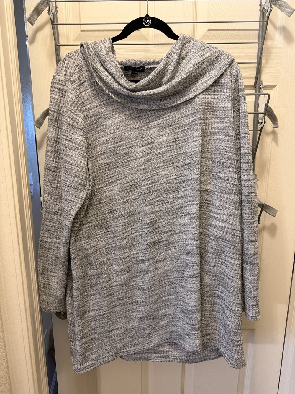 Lane Bryant Heather Gray Cowl Neck Sweater